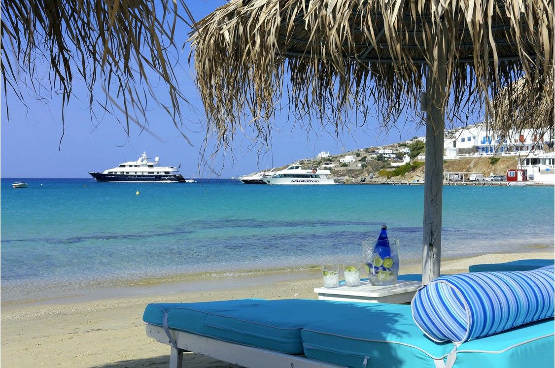 Mykonos Palace Beach Hotel Mykonos Town Eksteriør billede